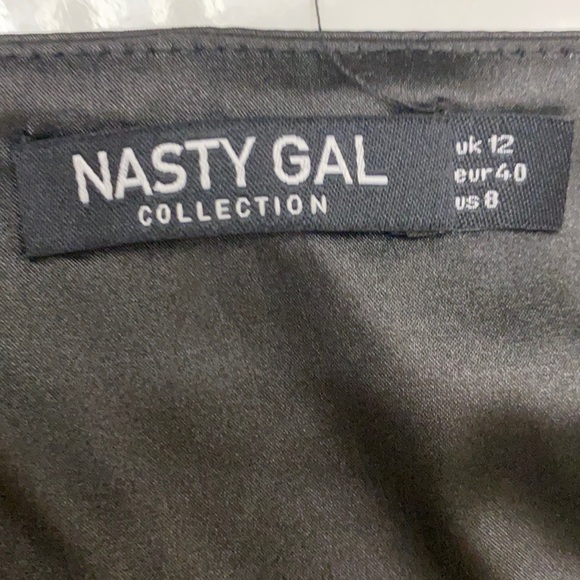 Black Scrunch Tie Mini Dress - Picture 3 of 3